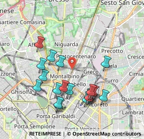 Mappa Viale Fulvio Testi, 20159 Milano MI, Italia (1.9205)