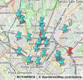Mappa Via Cesare Zocchi, 20159 Milano MI, Italia (1.943)