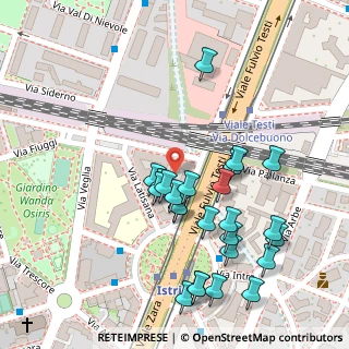Mappa Via Cesare Zocchi, 20159 Milano MI, Italia (0.132)