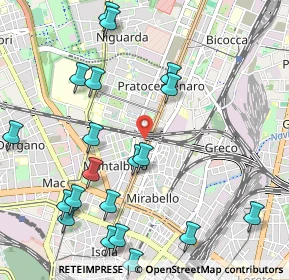 Mappa Via Latisana, 20159 Milano MI, Italia (1.2695)