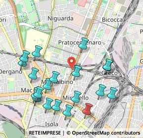 Mappa Via Latisana, 20159 Milano MI, Italia (1.126)