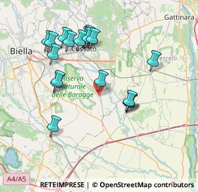 Mappa 13874 Mottalciata BI, Italia (7.51789)