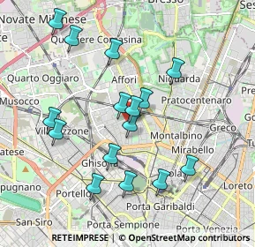 Mappa Via Bernardo Davanzati, 20158 Milano MI, Italia (1.81933)