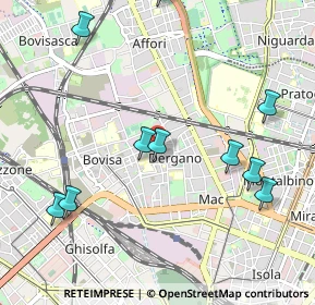 Mappa Via Bernardo Davanzati, 20158 Milano MI, Italia (1.23273)