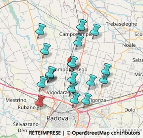 Mappa Via G.Verdi, 35011 Campodarsego PD, Italia (6.5935)