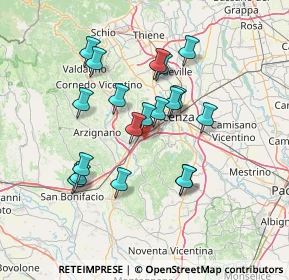 Mappa Via Canova, 36077 Altavilla vicentina VI, Italia (12.44421)