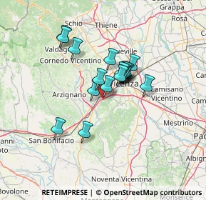 Mappa Via Canova, 36077 Altavilla vicentina VI, Italia (9.93529)