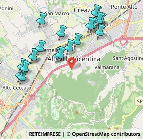 Mappa Via Canova, 36077 Altavilla vicentina VI, Italia (2.1695)