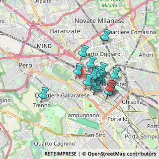 Mappa Via Vilfredo Pareto, 20156 Milano MI, Italia (1.23944)