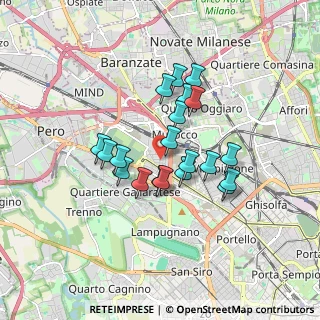 Mappa Via Vilfredo Pareto, 20156 Milano MI, Italia (1.348)