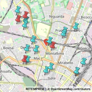 Mappa Via Privata Ernesto Reinach, 20159 Milano MI, Italia (1.2525)