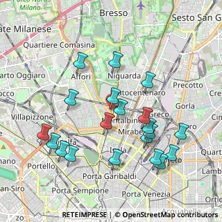 Mappa Piazzale Nizza, 20159 Milano MI, Italia (2.031)