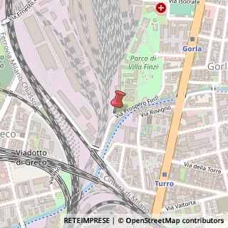 Mappa Via Prospero Finzi, 38, 20126 Milano, Milano (Lombardia)