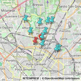Mappa Via Fiuggi, 20159 Milano MI, Italia (1.42818)