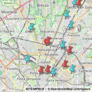 Mappa Via Fiuggi, 20159 Milano MI, Italia (2.68571)