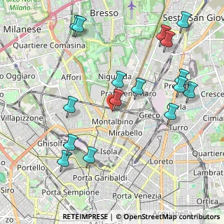 Mappa Via Fiuggi, 20159 Milano MI, Italia (2.3725)