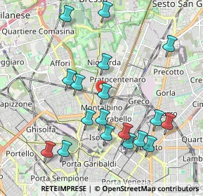 Mappa Via Fiuggi, 20159 Milano MI, Italia (2.11333)