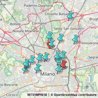 Mappa Via Fiuggi, 20159 Milano MI, Italia (3.76611)