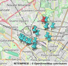 Mappa Via Emilio Broglio, 20158 Milano MI, Italia (1.4585)