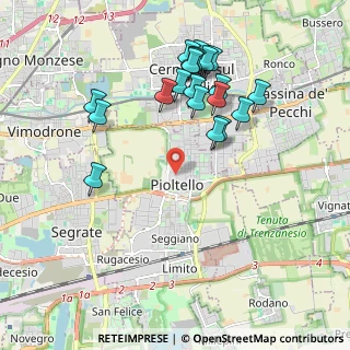 Mappa Via Aldo Moro, 20096 Pioltello MI, Italia (1.994)