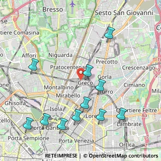Mappa Via Antonio Fortunato Stella, 20125 Milano MI, Italia (2.43273)