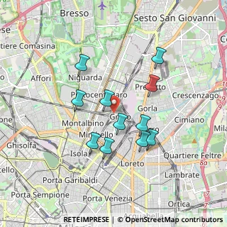 Mappa Via Antonio Fortunato Stella, 20125 Milano MI, Italia (1.53909)