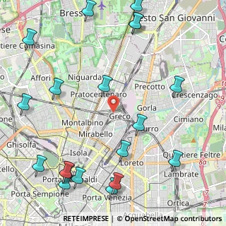 Mappa Via Antonio Fortunato Stella, 20125 Milano MI, Italia (2.96789)