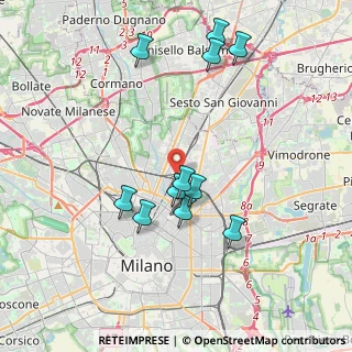 Mappa Via Antonio Fortunato Stella, 20125 Milano MI, Italia (3.76364)