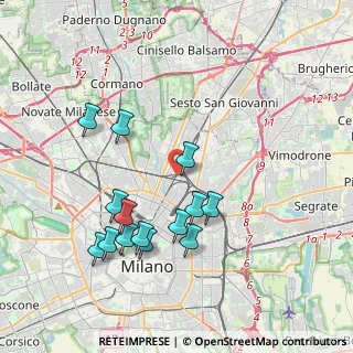 Mappa Via Antonio Fortunato Stella, 20125 Milano MI, Italia (3.84571)