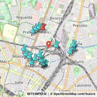 Mappa Via Antonio Fortunato Stella, 20125 Milano MI, Italia (0.931)