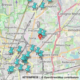 Mappa Via Angelo Zanardini, 20127 Milano MI, Italia (3.018)