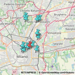 Mappa Via Angelo Zanardini, 20127 Milano MI, Italia (3.53)