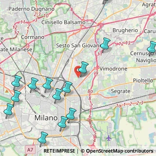 Mappa Via Angelo Zanardini, 20127 Milano MI, Italia (5.765)