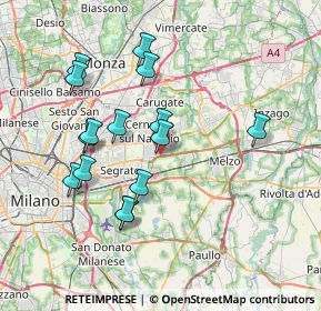 Mappa Via Antica da Cassano, 20063 Cernusco sul Naviglio MI, Italia (7.11867)