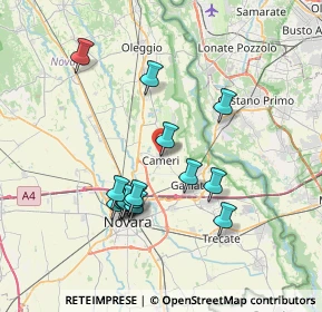 Mappa Via IV Novembre, 28062 Cameri NO, Italia (6.75933)