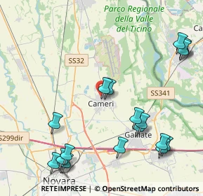 Mappa Via IV Novembre, 28062 Cameri NO, Italia (5.24579)