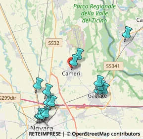 Mappa Via IV Novembre, 28062 Cameri NO, Italia (4.652)