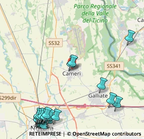 Mappa Via IV Novembre, 28062 Cameri NO, Italia (6.09)