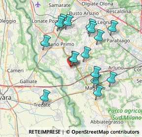 Mappa Via C. Cicogna, 20012 Cuggiono MI, Italia (7.0175)