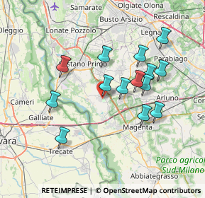 Mappa Via C. Cicogna, 20012 Cuggiono MI, Italia (6.68357)