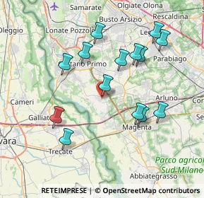 Mappa Via C. Cicogna, 20012 Cuggiono MI, Italia (7.44071)