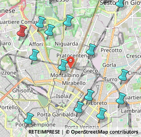 Mappa Largo Desio, 20159 Milano MI, Italia (3.0435)