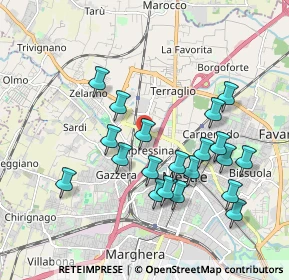 Mappa Via Gaspare Diziani, 30174 Mestre VE, Italia (1.855)