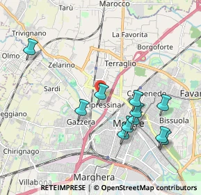 Mappa Via Gaspare Diziani, 30174 Mestre VE, Italia (1.97545)