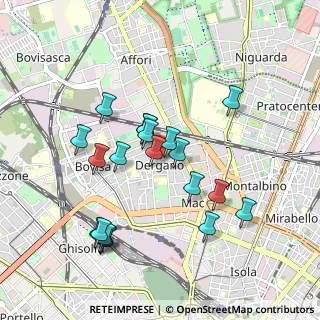 Mappa Piazza Dergano, 20158 Milano MI, Italia (0.8915)
