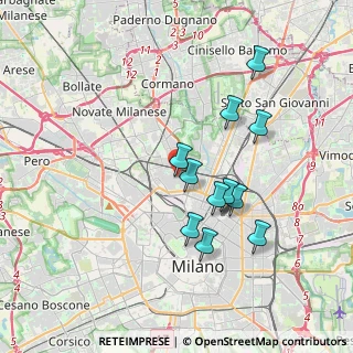 Mappa Piazza Dergano, 20158 Milano MI, Italia (3.28545)