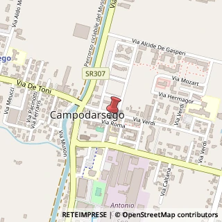 Mappa Via Roma, 37, 35011 Campodarsego, Padova (Veneto)