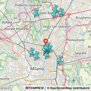 Mappa Via Giuseppe Bottelli, 20125 Milano MI, Italia (3.76455)