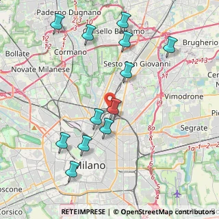 Mappa Via Giuseppe Bottelli, 20125 Milano MI, Italia (4.39917)