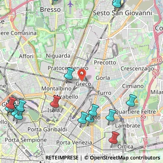 Mappa Via Giuseppe Bottelli, 20125 Milano MI, Italia (3.2725)